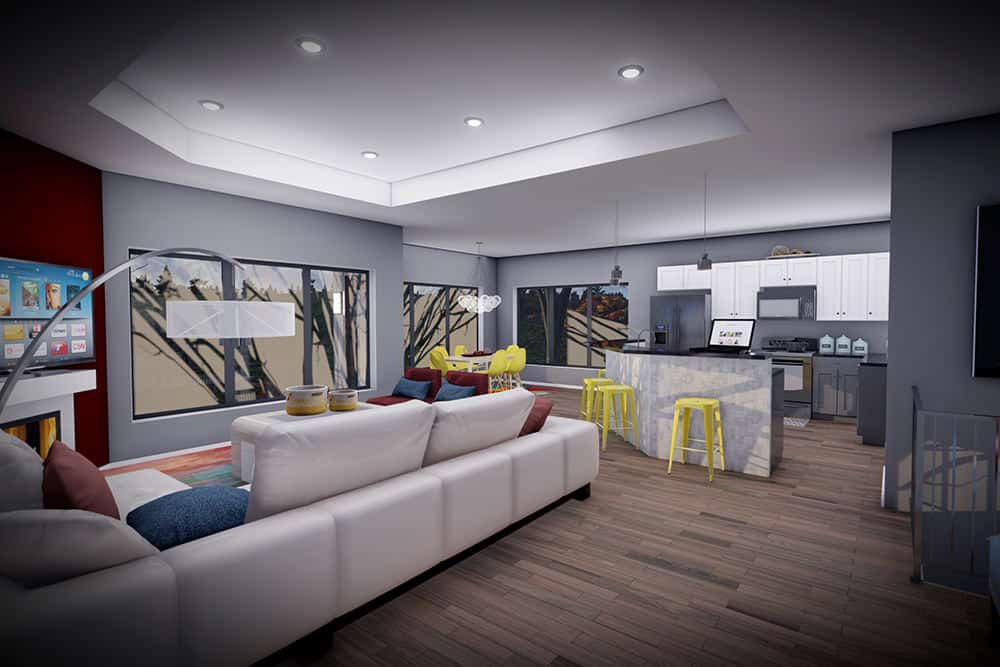 Great Room of this 2-Bedroom,1569 Sq Ft Plan -101-2081