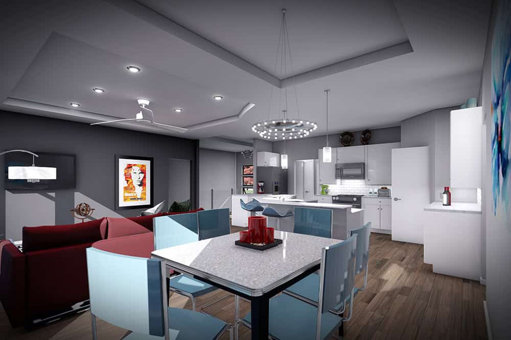 Dining Room of this 3-Bedroom,1583 Sq Ft Plan -101-2083