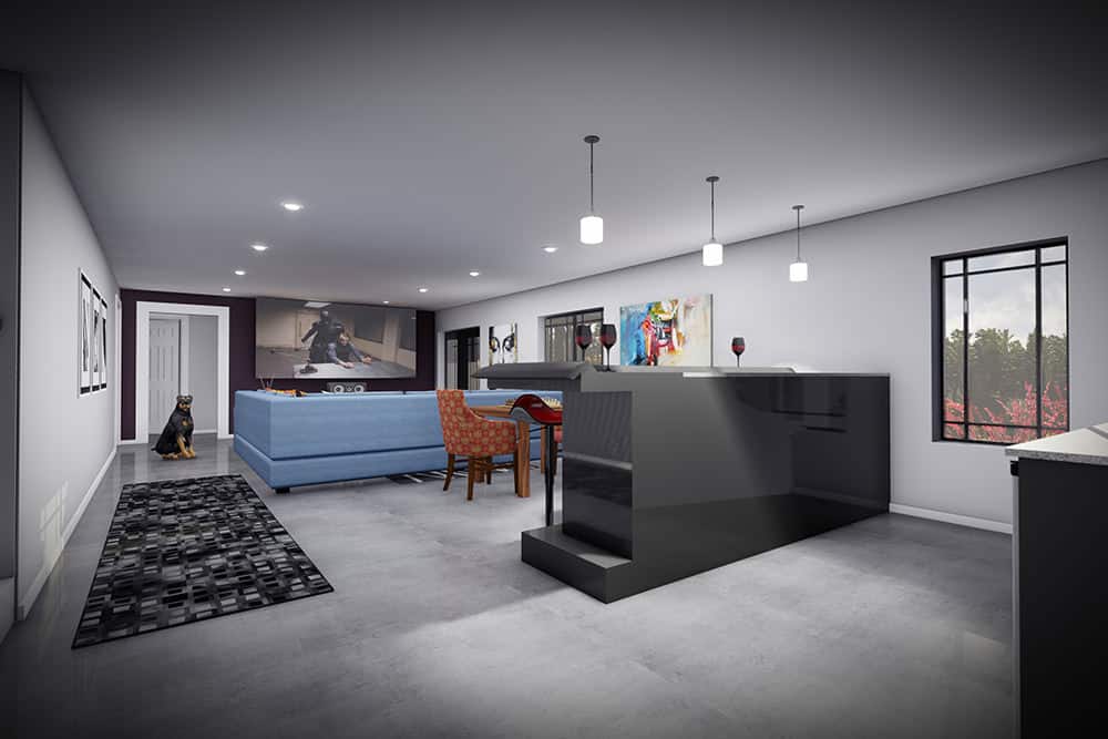 Wet Bar of this 5-Bedroom,2621 Sq Ft Plan -101-2084