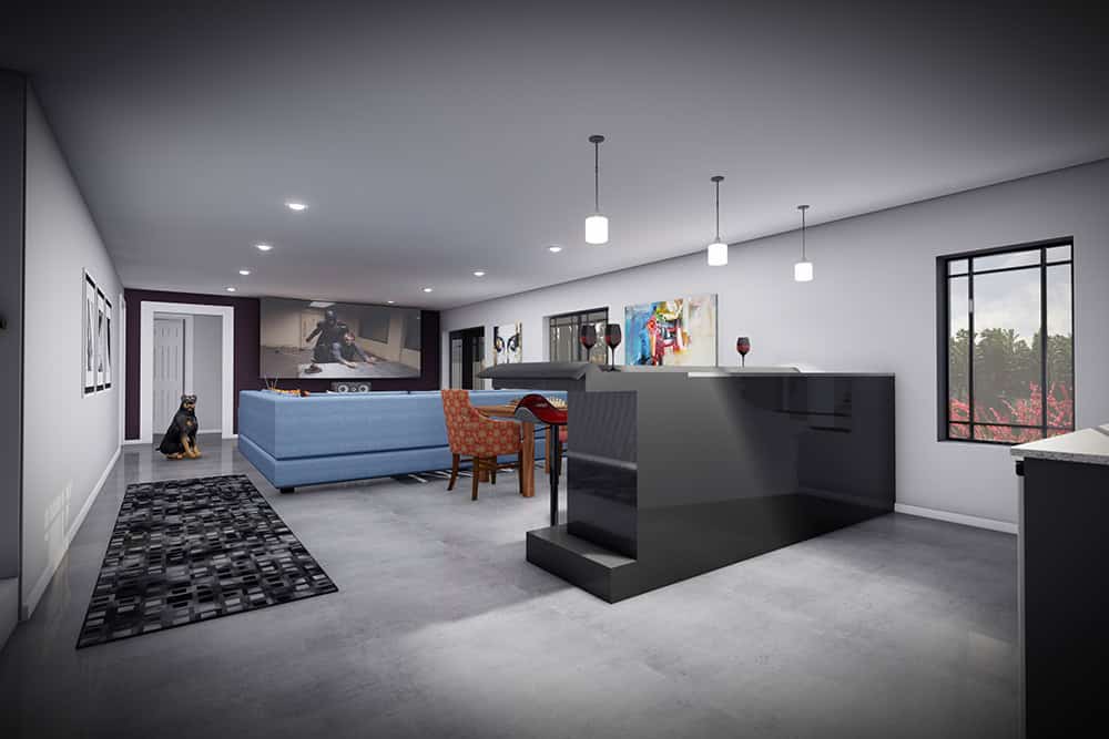 Wet Bar of this 5-Bedroom,2621 Sq Ft Plan -101-2086