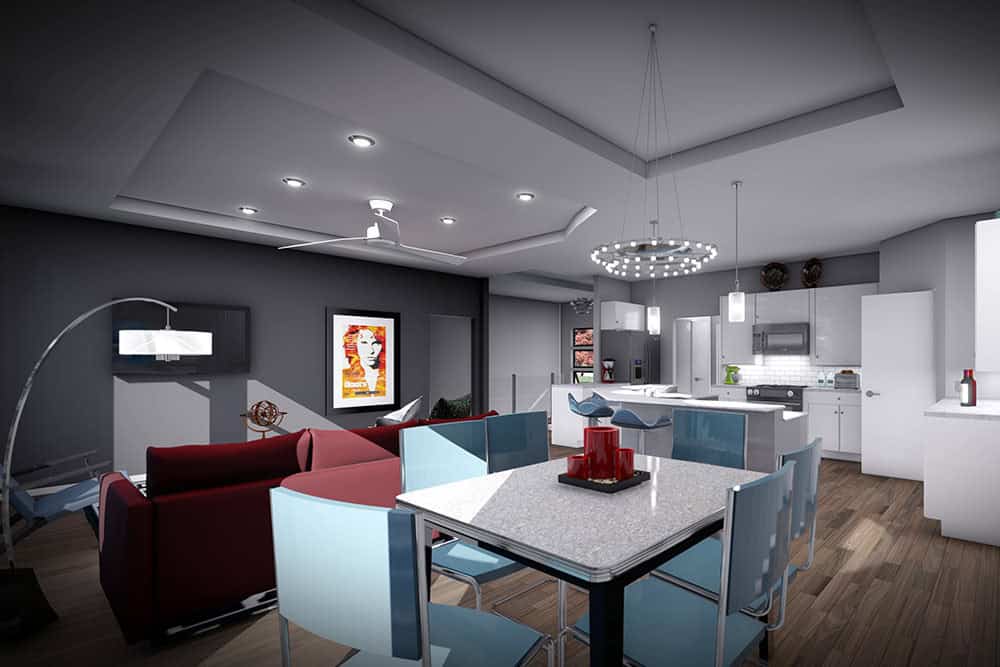 Dining Room of this 3-Bedroom,1583 Sq Ft Plan -101-2087