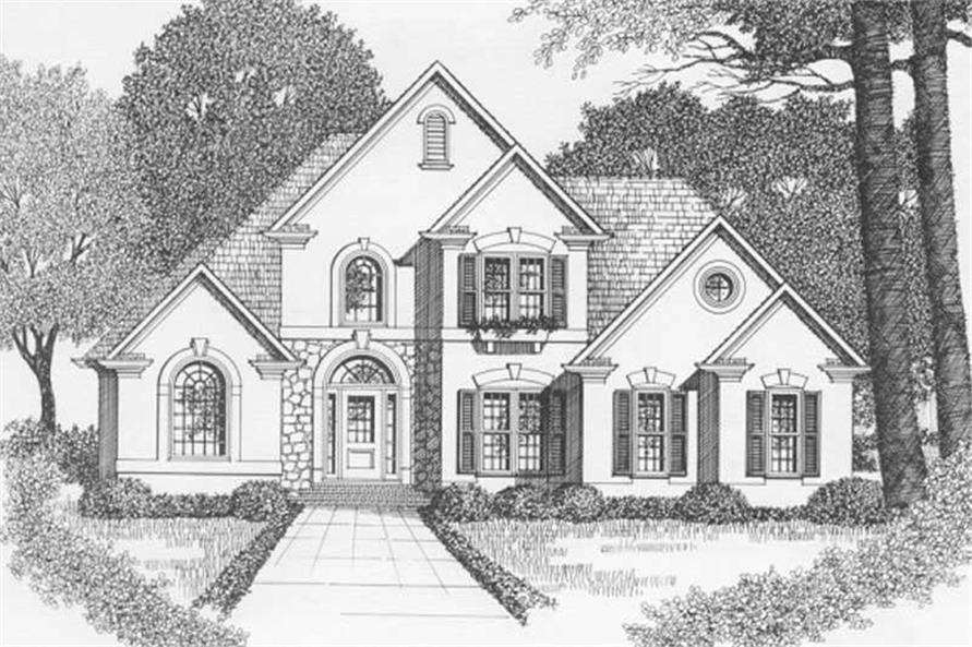 3-Bedroom, 1776 Sq Ft Contemporary Home Plan - 102-1005 - Main Exterior