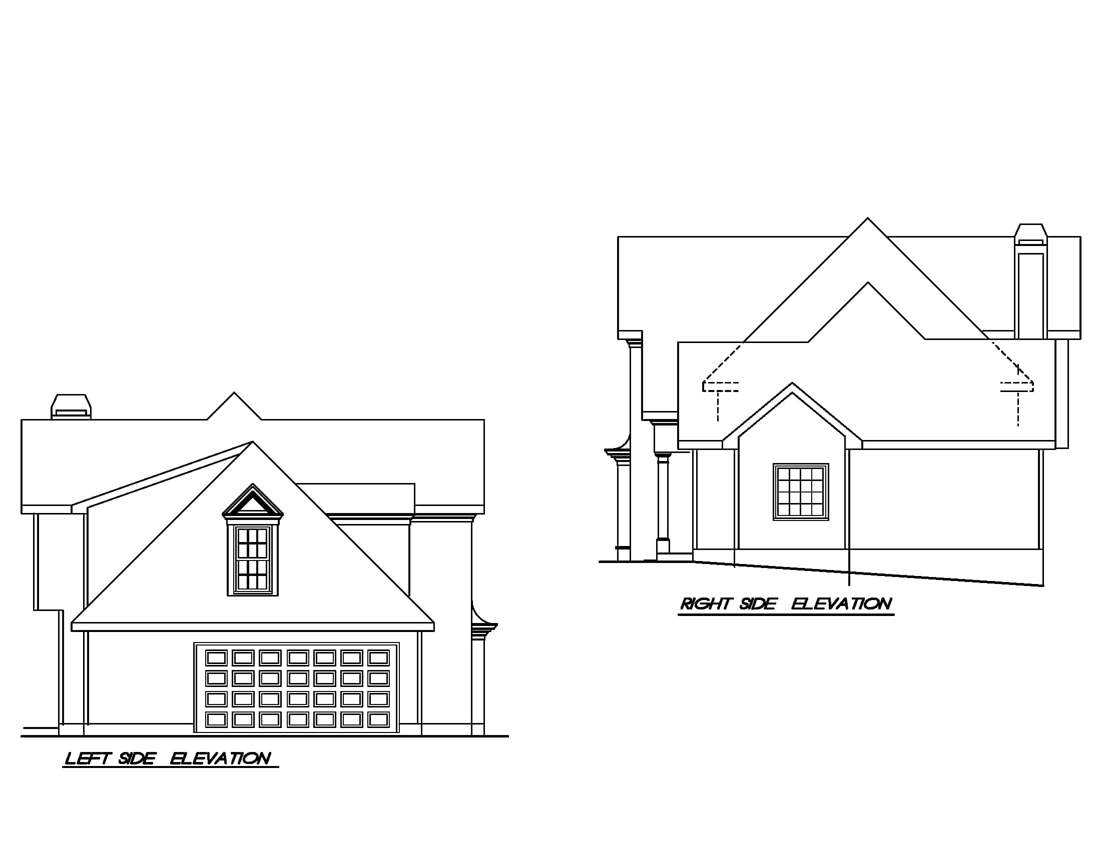 Home Plan Elevations of this 3-Bedroom,1658 Sq Ft Plan -102-1018