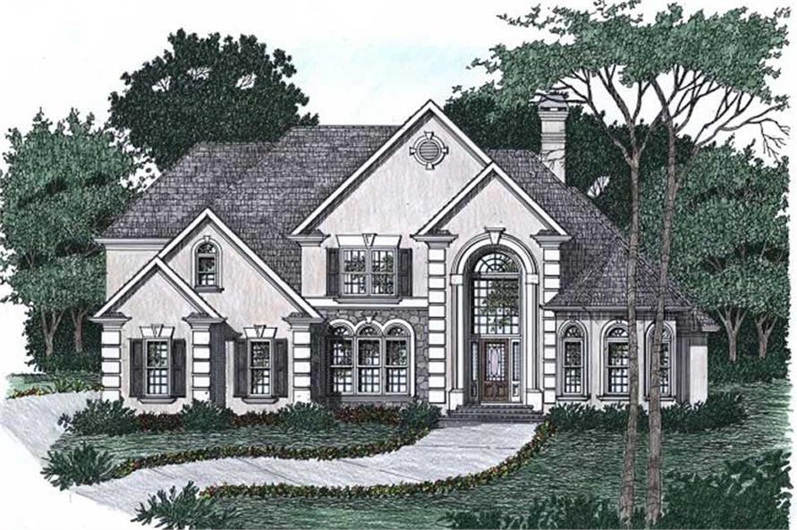 4-Bedroom, 3445 Sq Ft Contemporary Home Plan - 102-1030 - Main Exterior