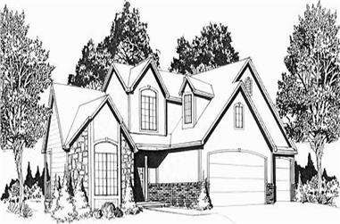 3-Bedroom, 1600 Sq Ft Small House Plans - 103-1058 - Front Exterior
