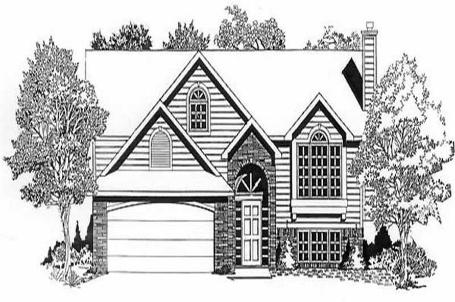 3-Bedroom, 1198 Sq Ft Small House Plans - 103-1068 - Main Exterior