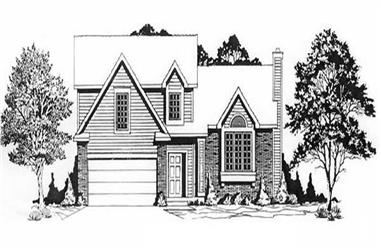 3-Bedroom, 1225 Sq Ft Small House Plans - 103-1071 - Main Exterior