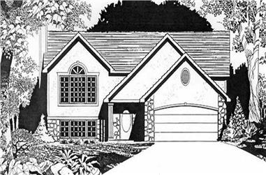 2-Bedroom, 1231 Sq Ft Small House Plans - 103-1073 - Main Exterior
