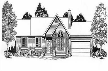 3-Bedroom, 1182 Sq Ft Ranch Home Plan - 103-1093 - Main Exterior