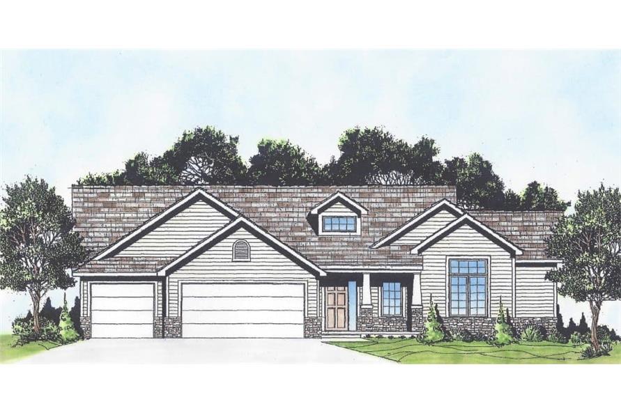 3-Bedroom, 1650 Sq Ft Country Ranch House - Plan #103-1161 - Front Exterior