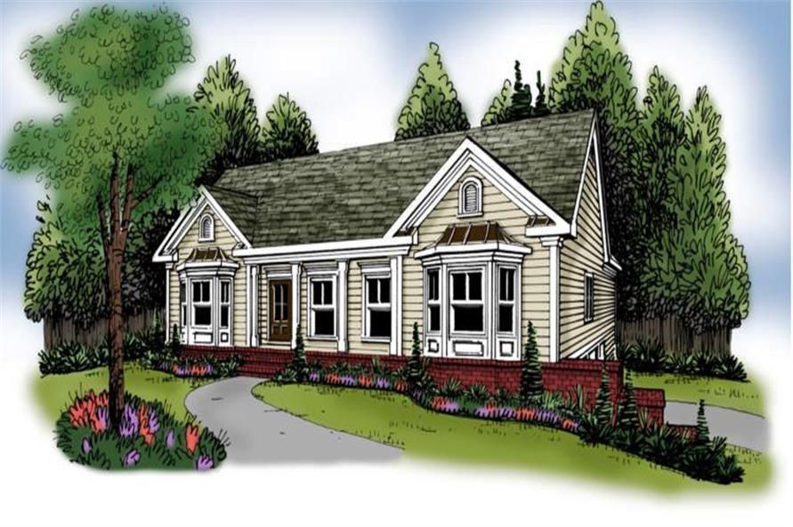3-Bedroom, 1678 Sq Ft Country House Plan - 104-1031 - Front Exterior