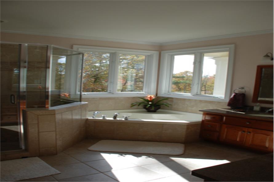 104-1034: Home Interior Photograph-Master Bathroom: Tub