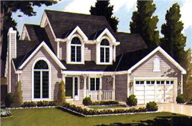 4-Bedroom, 2196 Sq Ft Country Home Plan - 105-1000 - Main Exterior