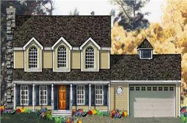 5-Bedroom, 2212 Sq Ft Colonial House Plan - 105-1012 - Front Exterior