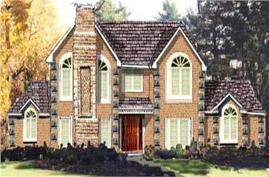 4-Bedroom, 2411 Sq Ft French Home Plan - 105-1013 - Main Exterior