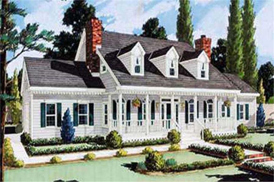 5-Bedroom, 2705 Sq Ft Country Home Plan - 105-1031 - Main Exterior