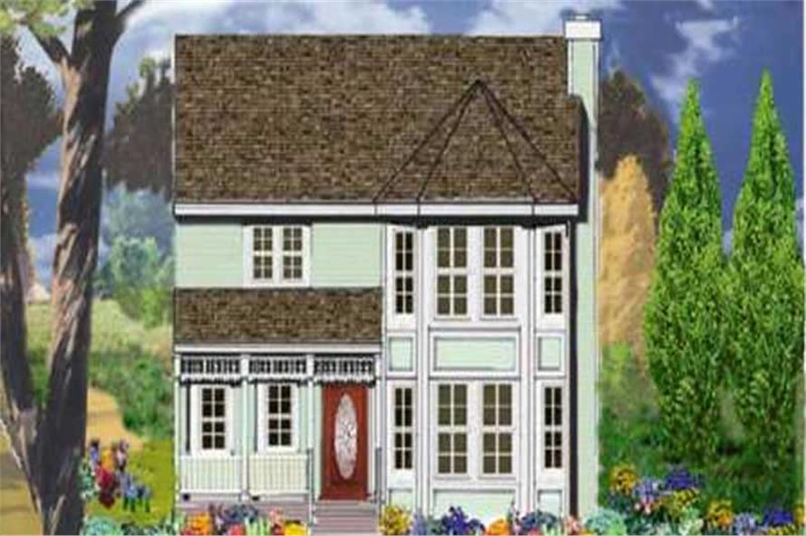 3-Bedroom, 1558 Sq Ft Country Home Plan - 105-1034 - Main Exterior