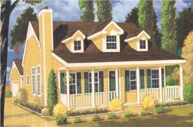 2-Bedroom, 1410 Sq Ft Country Home Plan - 105-1035 - Main Exterior