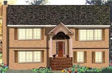 6-Bedroom, 3124 Sq Ft Multi-Unit House Plan - 105-1077 - Front Exterior