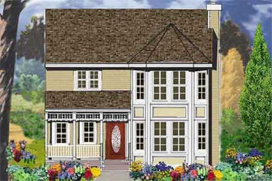 4-Bedroom, 2373 Sq Ft Country Home Plan - 105-1083 - Main Exterior