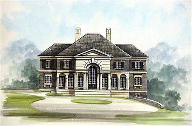 4-Bedroom, 4001 Sq Ft Contemporary House Plan - 106-1113 - Front Exterior
