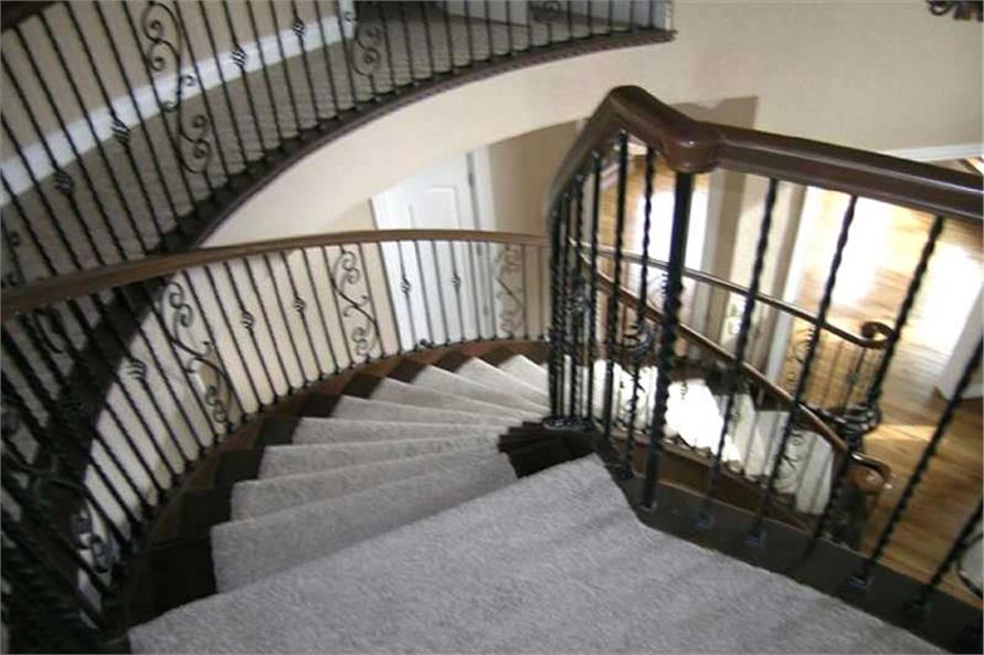 106-1167: Home Interior Photograph-Entry Hall: Staircase