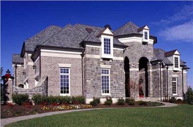 4-Bedroom, 4041 Sq Ft European Home Plan - 106-1167 - Main Exterior