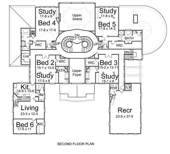 Colonial European Home With 5 Bdrms 9529 Sq Ft Floor Plan