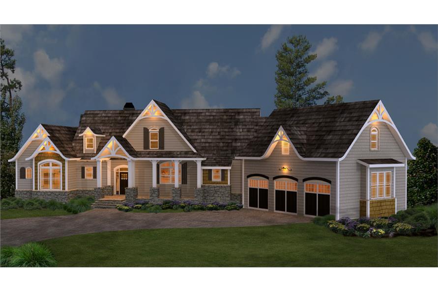 Home at Night of this 3-Bedroom, 2499 Sq Ft Plan - 106-1274