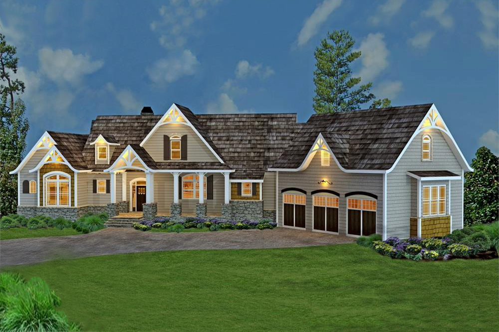  Country  Craftsman  House  Plan  3 Bed 3 5 Bath 106 1274