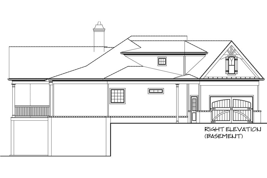 106-1276: Home Plan Right Elevation