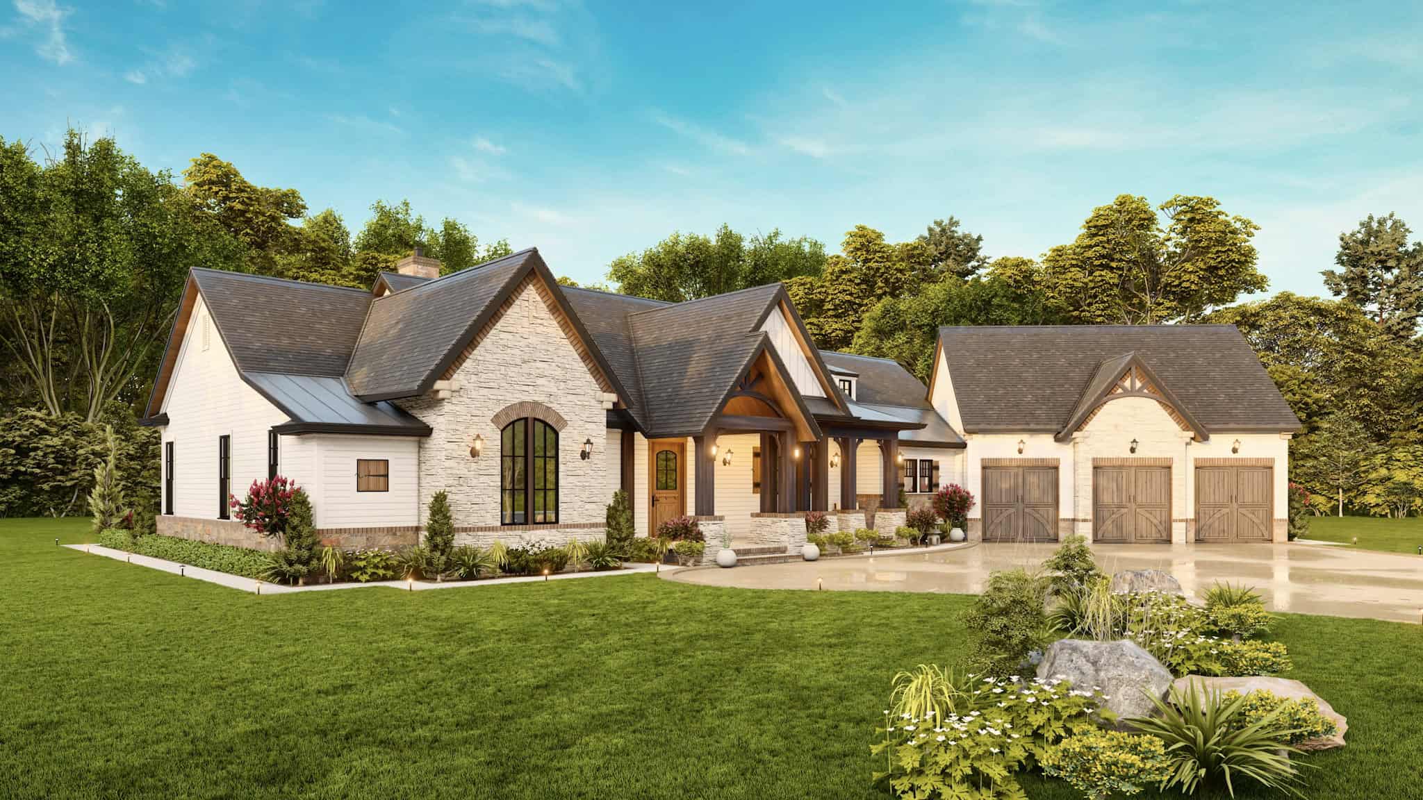 Left Side View of this 3-Bedroom,2531 Sq Ft Plan -106-1283