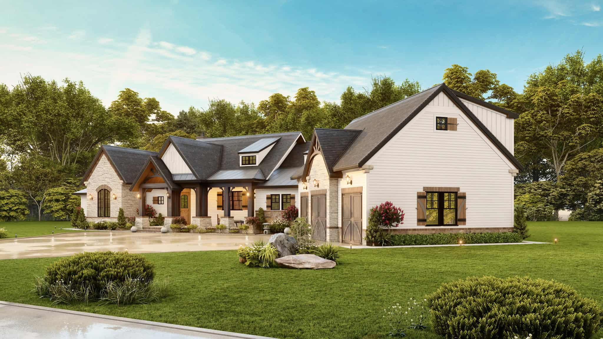 Right Side View of this 3-Bedroom,2531 Sq Ft Plan -106-1283