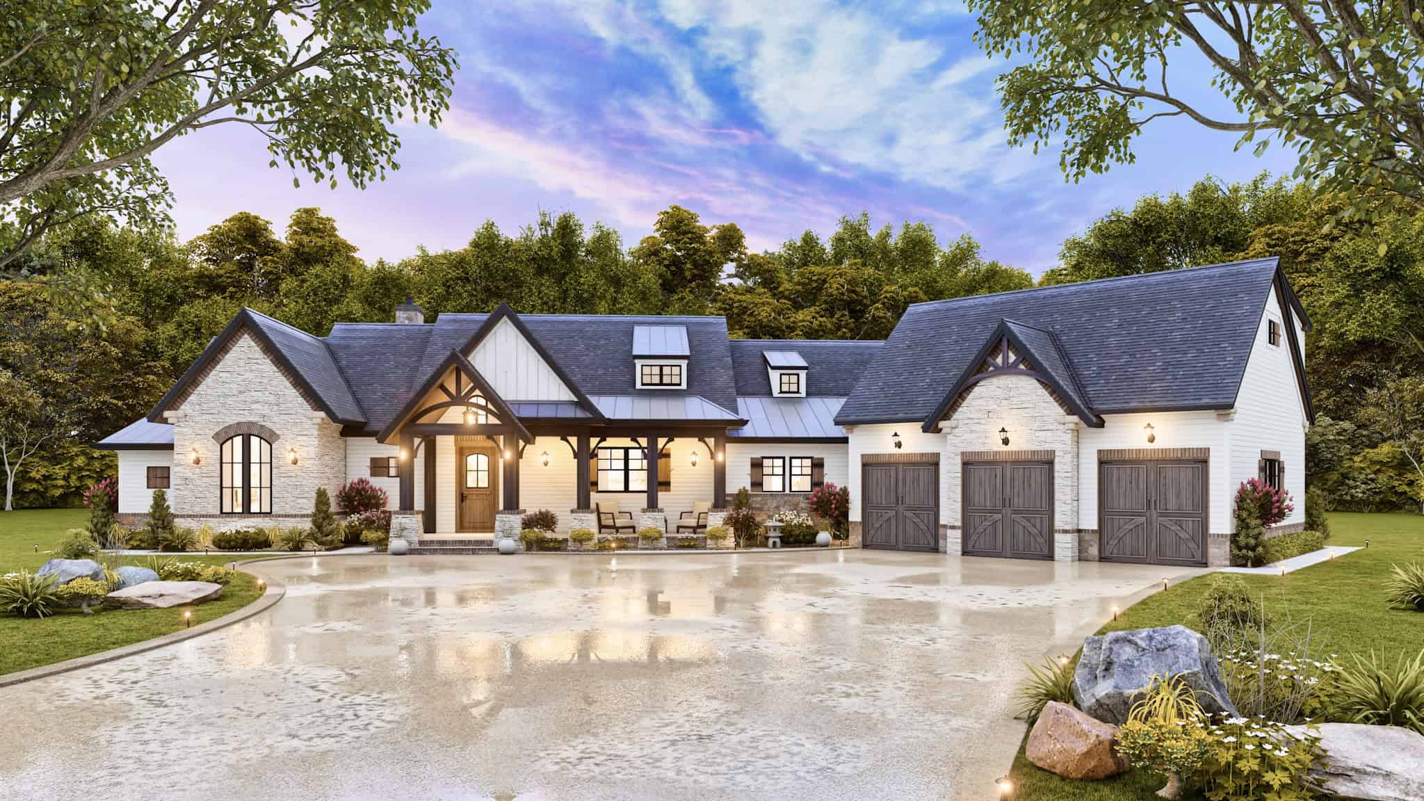 Home at Night of this 3-Bedroom,2531 Sq Ft Plan -106-1283