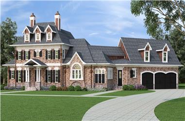 4-Bedroom, 3097 Sq Ft Colonial House - Plan #106-1290 - Front Exterior