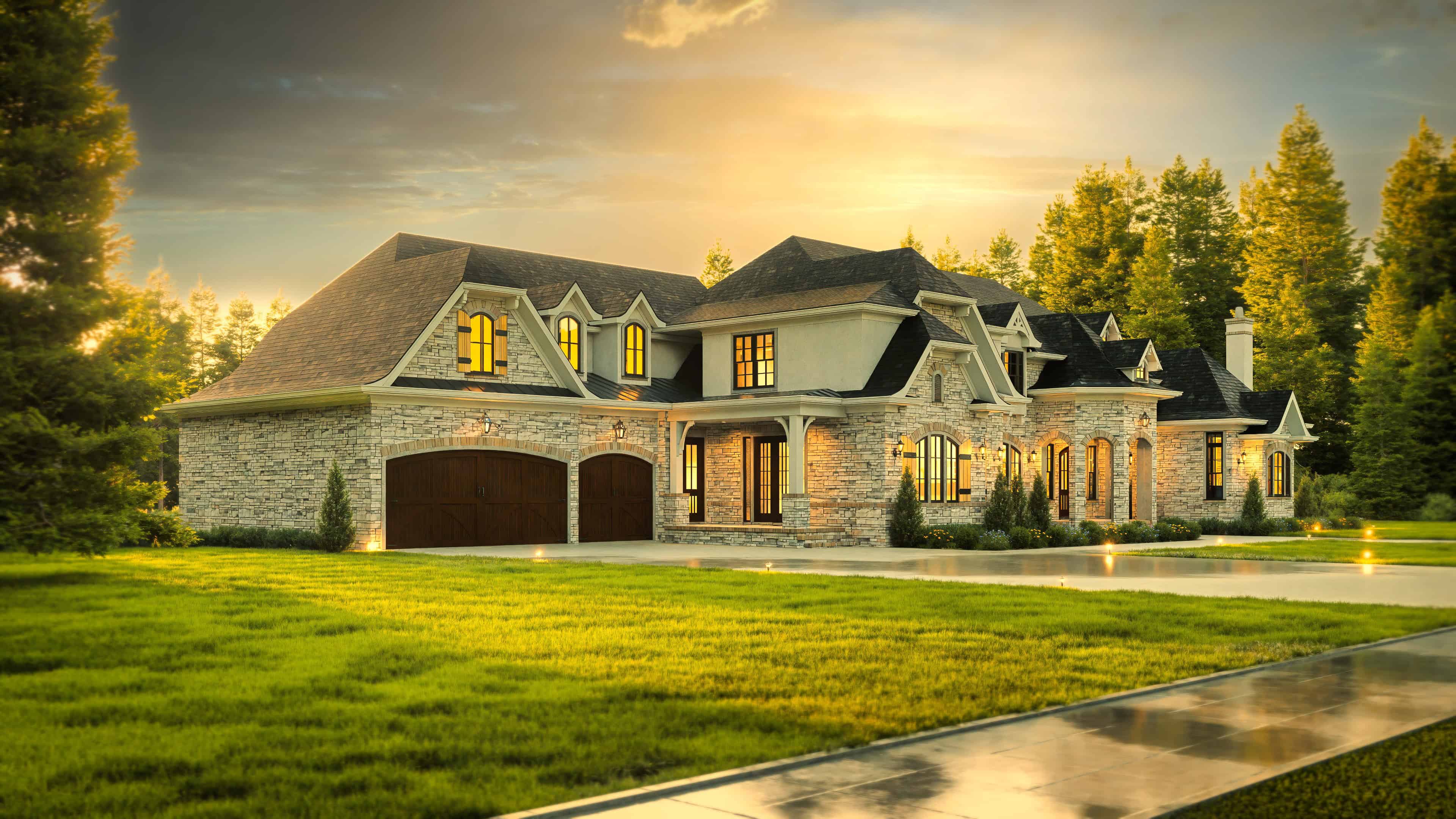 Front View of this 4-Bedroom,4770 Sq Ft Plan -106-1294