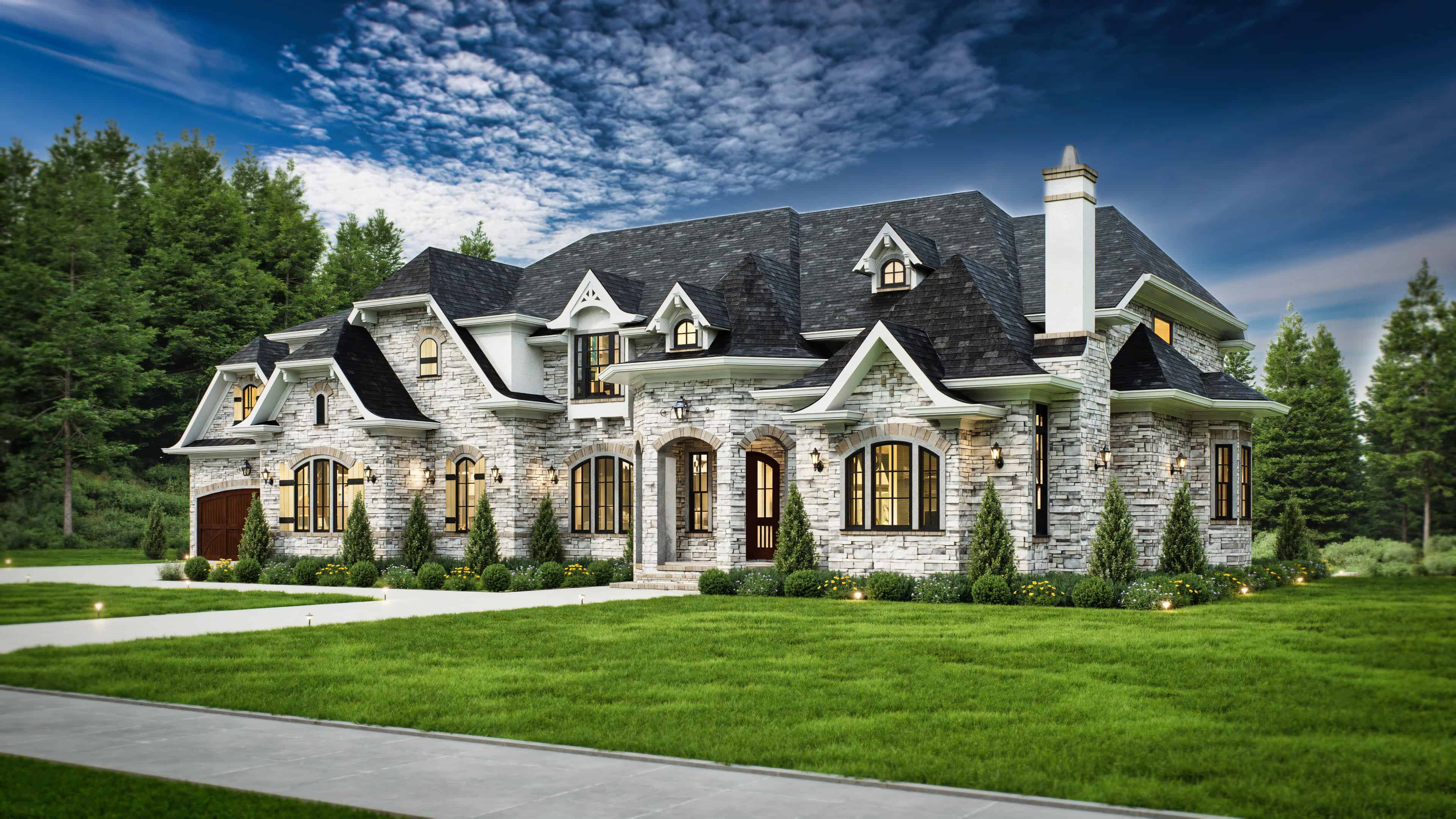 Front View of this 4-Bedroom,4770 Sq Ft Plan -106-1294