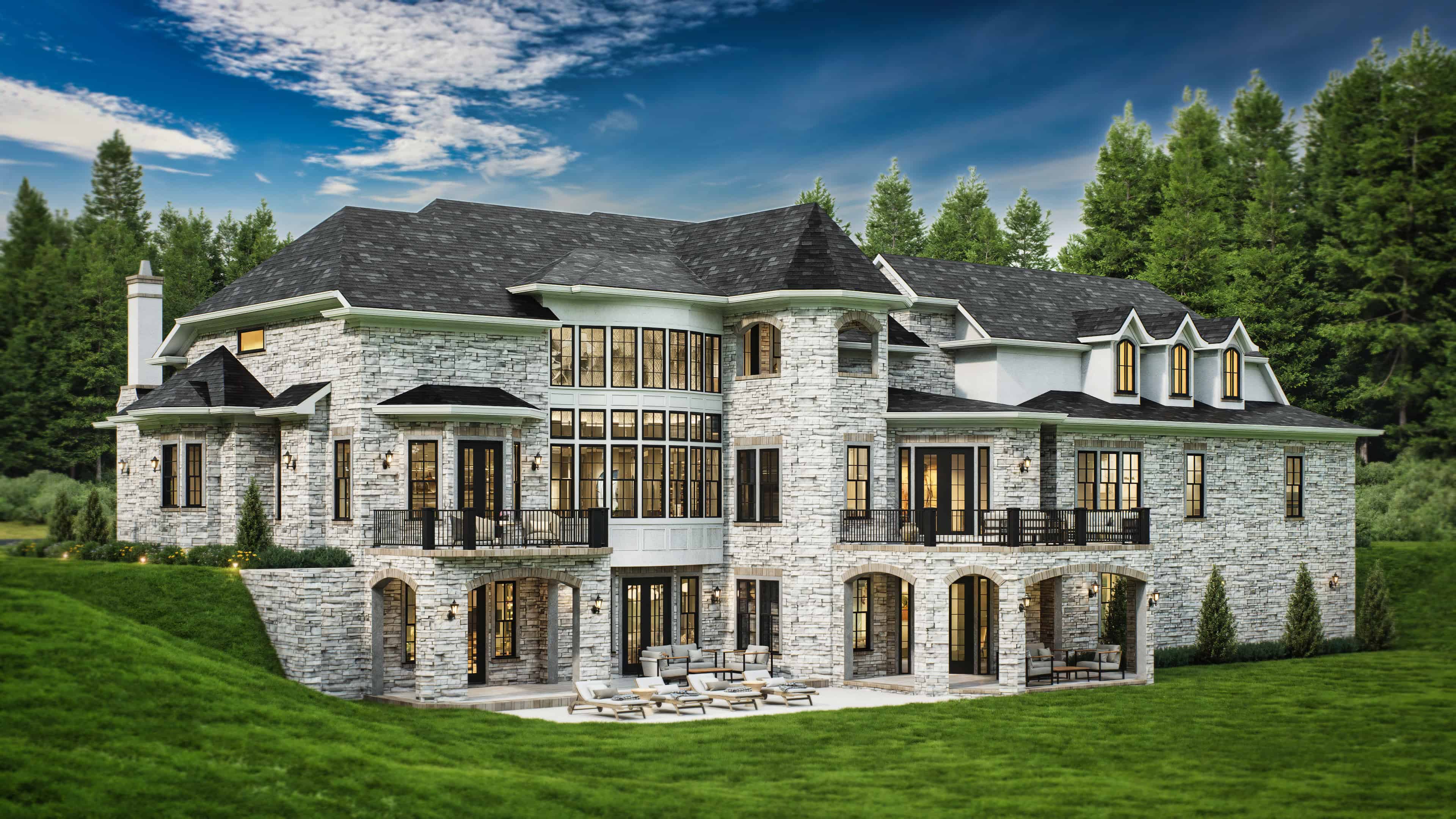 Rear View of this 4-Bedroom,4770 Sq Ft Plan -106-1294