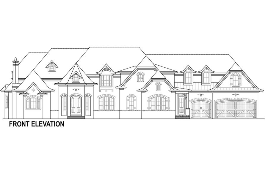 106-1294: Home Plan Front Elevation