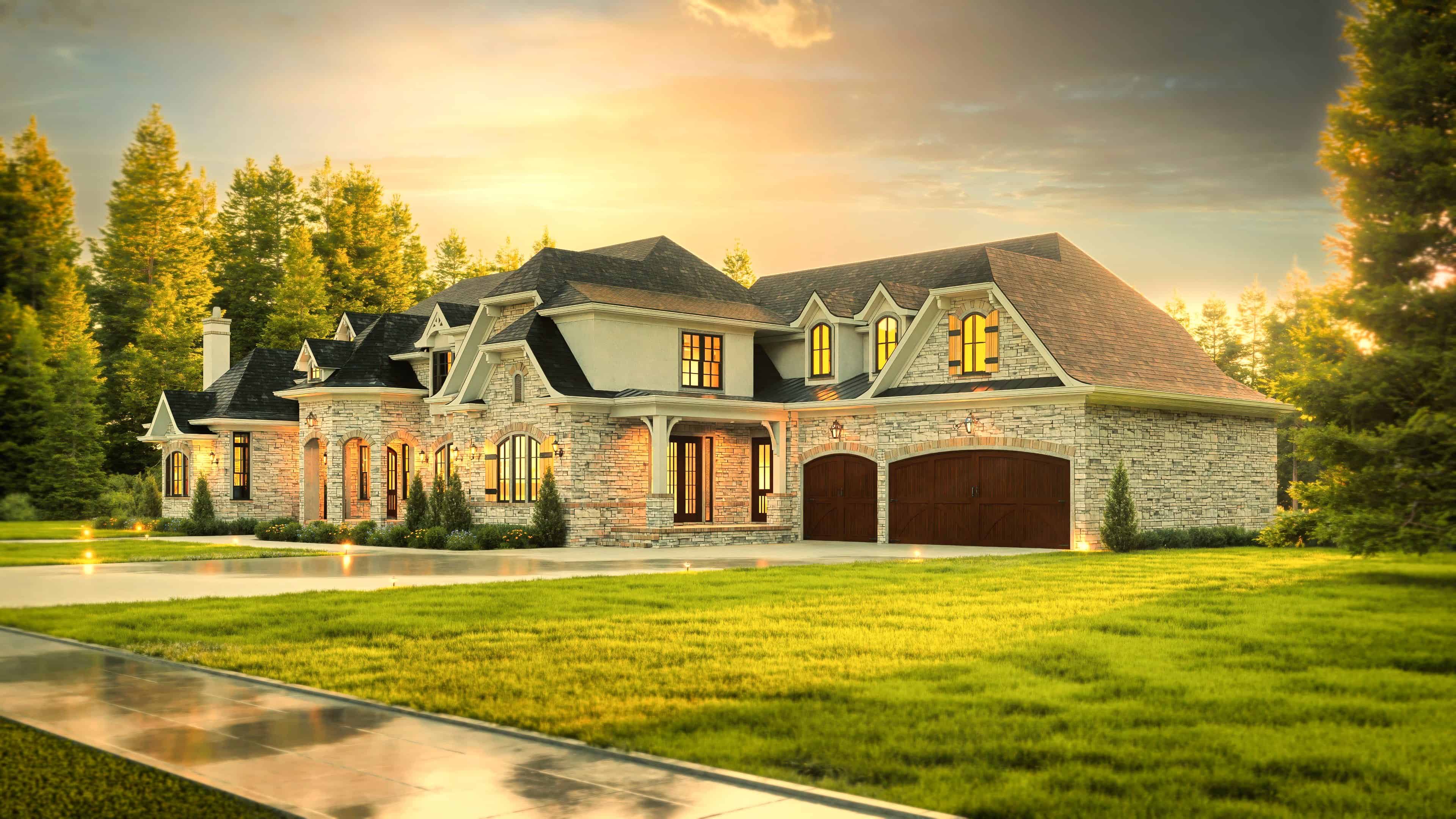 Home at Night of this 4-Bedroom,4770 Sq Ft Plan -106-1294