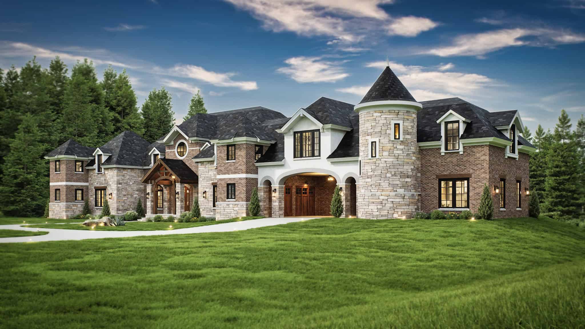 Left Side View of this 4-Bedroom,6532 Sq Ft Plan -106-1298