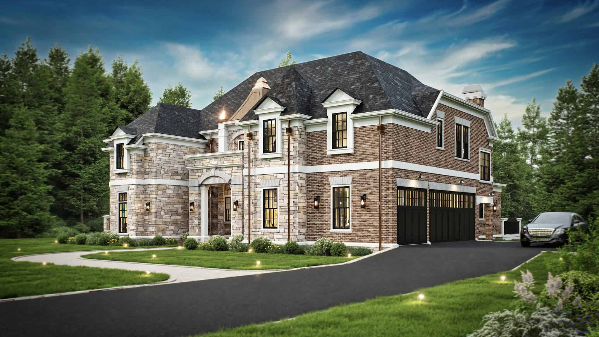 Left Side View of this 4-Bedroom,3868 Sq Ft Plan -106-1302