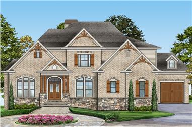 4-Bedroom, 2996 Sq Ft Country Home Plan - 106-1309 - Main Exterior