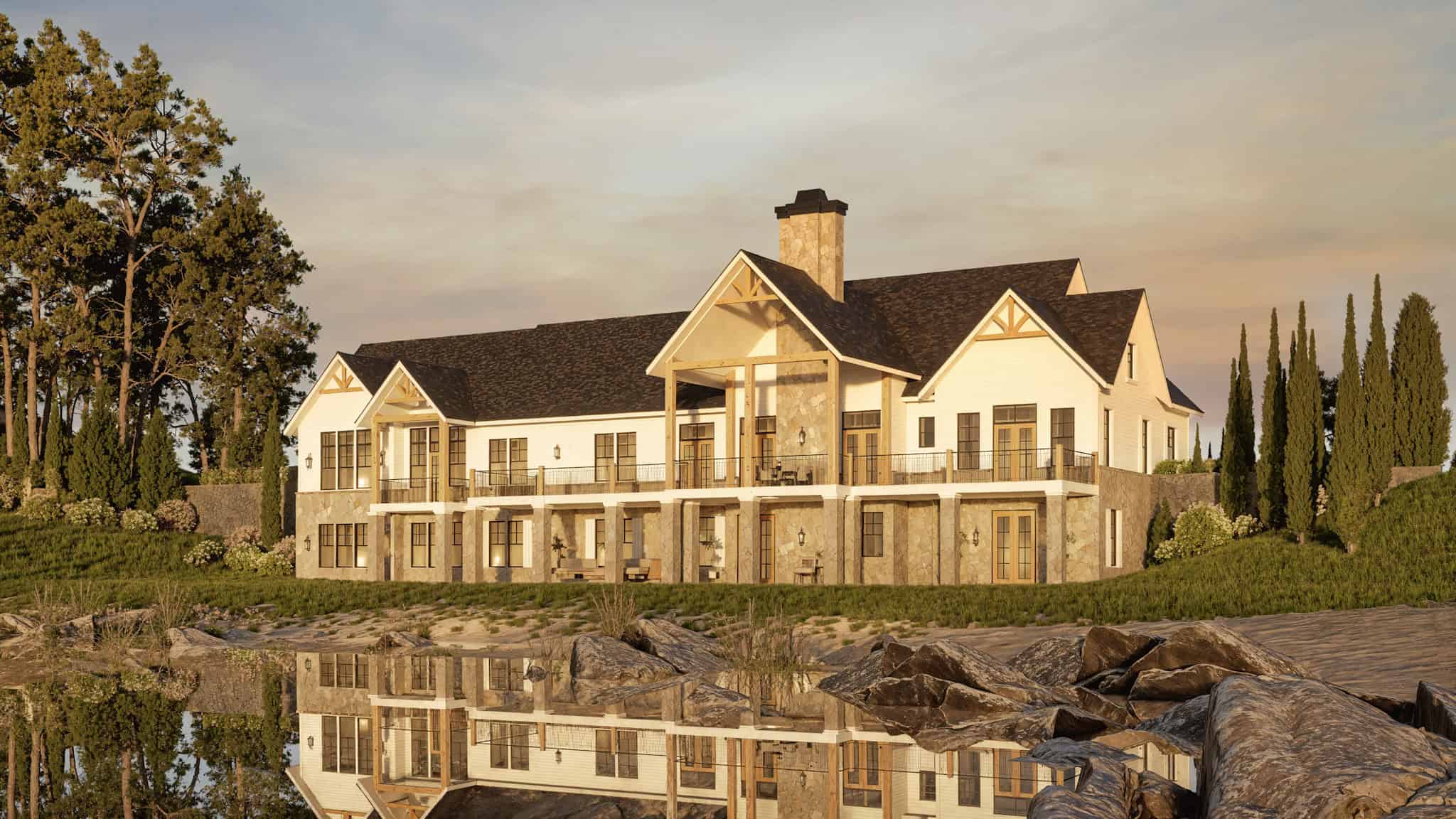 Home at Night of this 3-Bedroom,2830 Sq Ft Plan -106-1315