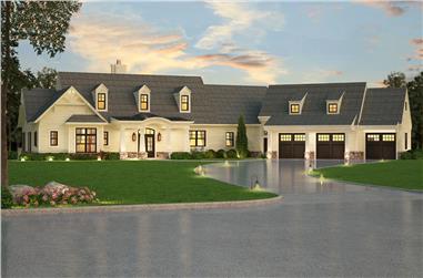 3-Bedroom, 2830 Sq Ft Luxury House - Plan #106-1315 - Front Exterior