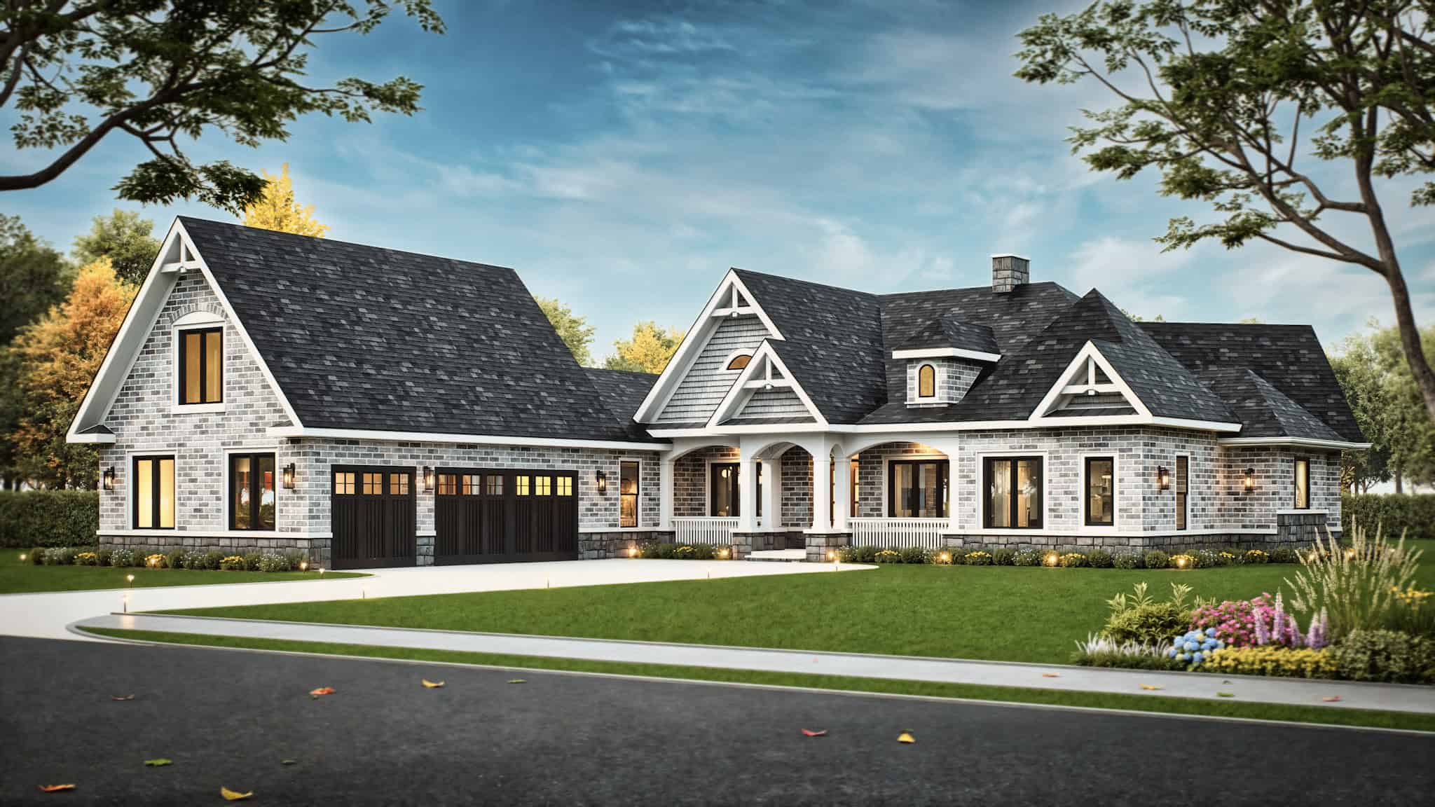 Left Side View of this 3-Bedroom,2474 Sq Ft Plan -106-1321
