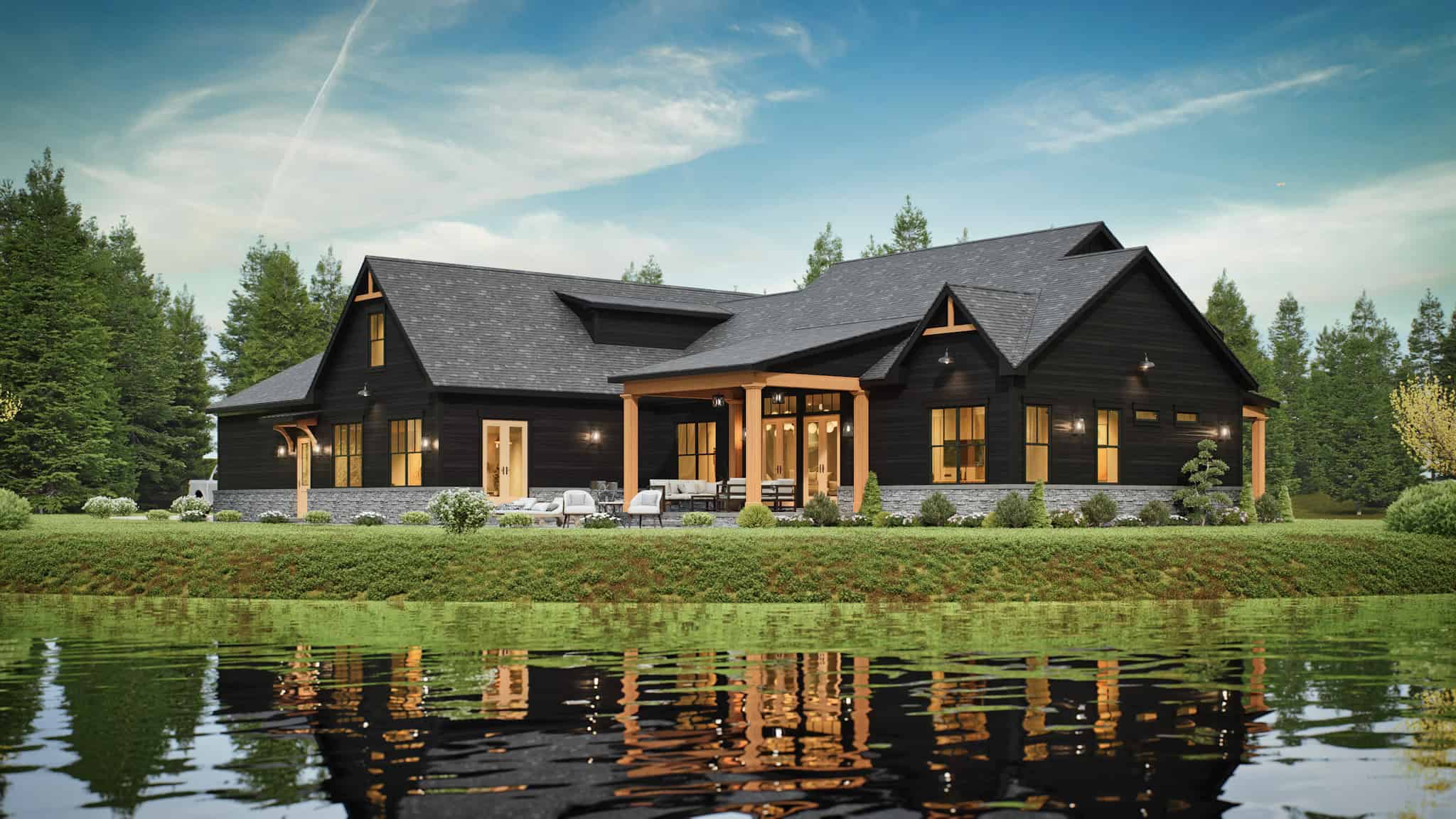 Side View of this 3-Bedroom,2484 Sq Ft Plan -106-1324