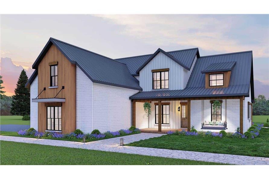 Front View of this 3-Bedroom,2499 Sq Ft Plan -106-1331