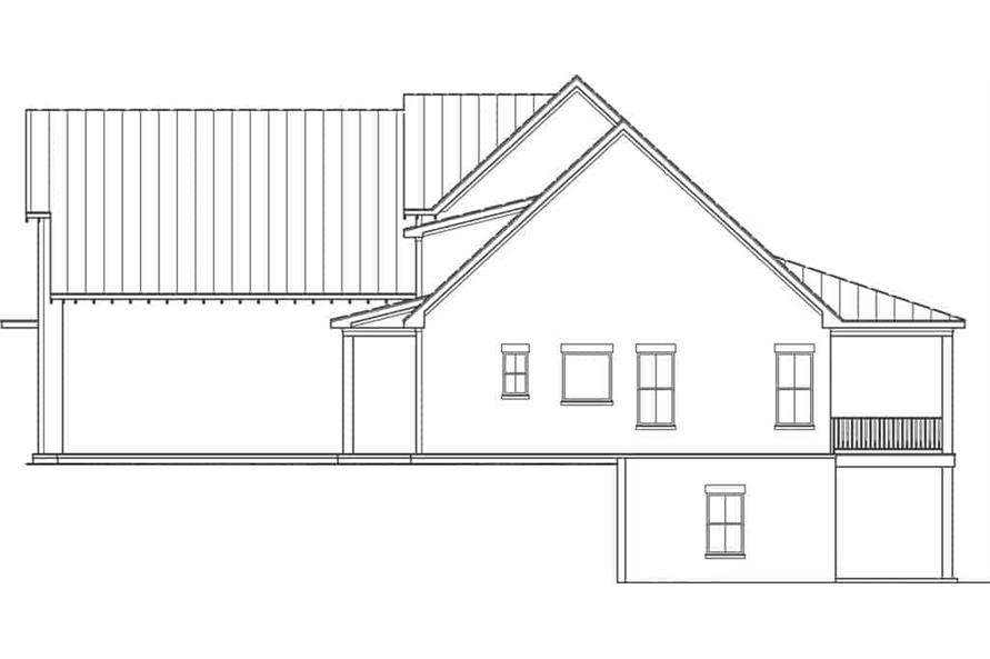 106-1331: Home Plan Right Elevation