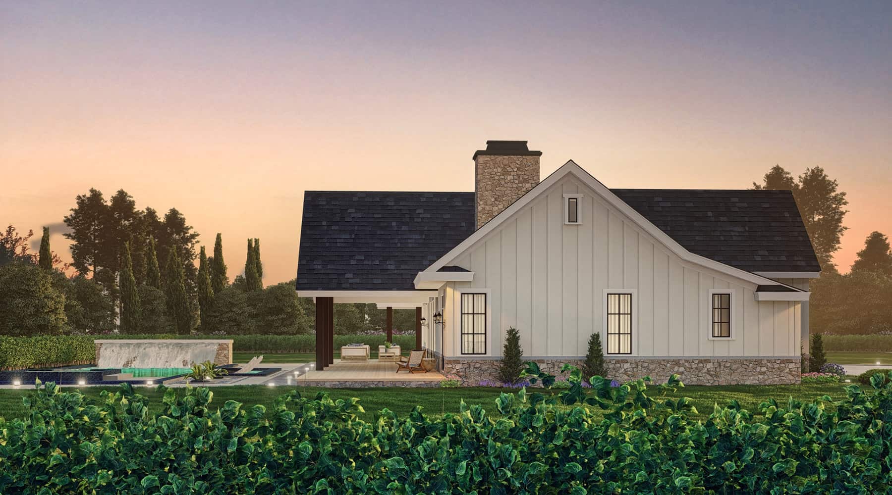 Side View of this 3-Bedroom,2537 Sq Ft Plan -106-1336